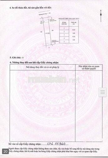 Bán nhanh đất chính chủ Dt 125m2 , tc 100m2