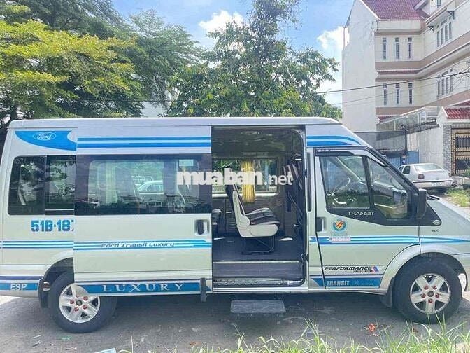 Ford Transit Luxury 2015 Bạc 16 chỗ