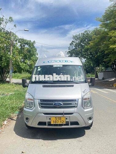 Ford Transit Luxury 2015 Bạc 16 chỗ