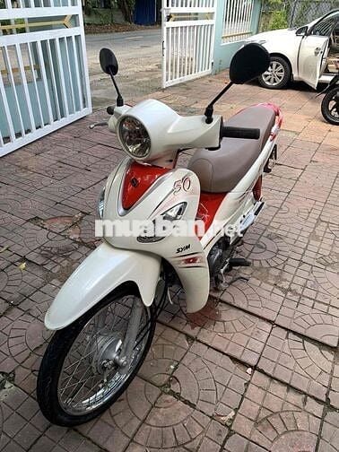 SYM Angela 50cc Trắng đỏ