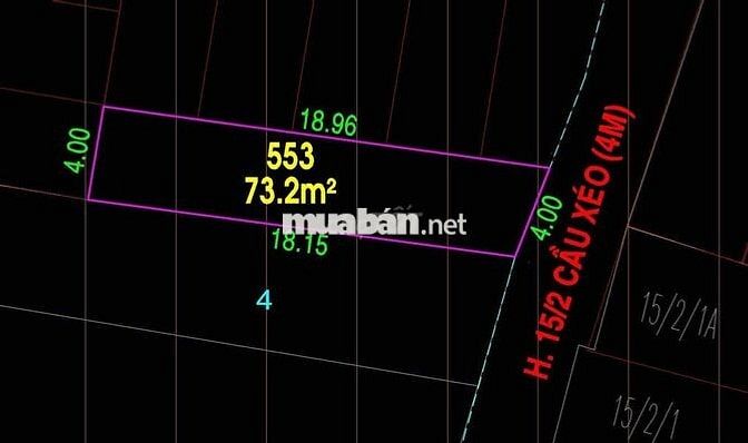 HXH Hà Thị Đát - 4x18,5m - giá chỉ nhinhr 7 tỷ