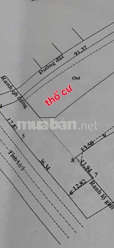 1ha đất có 2,600m2 thổ góc 3MT Hương lộ 2+ QL22, Tân P Trung, C Chi