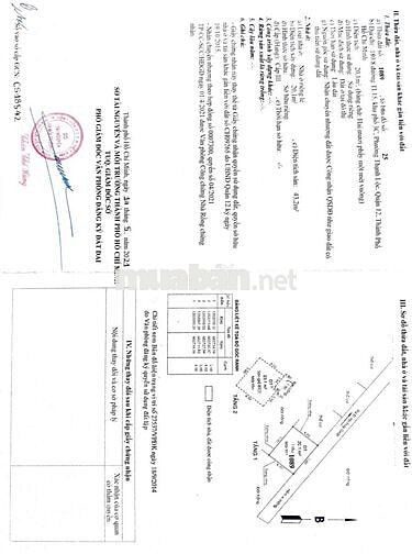 Nhà đường TL 15, p thạnh lộc, quận 12, sổ hồng riêng, hướng đông nam