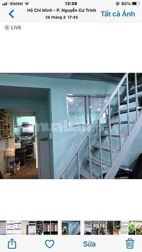 Bán nhà hẻm nhỏ quận nhất sổ hồng chính chủ 