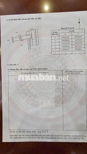 Bán đất mt đường Nguyễn Văn Mỹ , Tân Trụ Long An dt 140m2 450tr