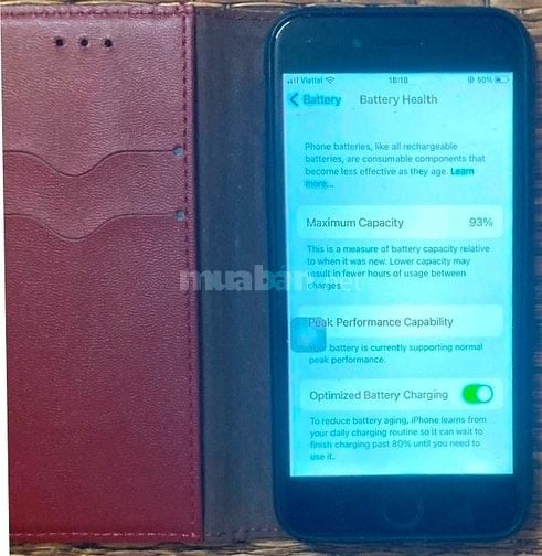 iP7 128GB đen Nhật Bản + vân tay + pin 93% = 950.000$