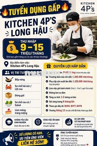 Nhân viên sản xuất thu nhập lên tới 15tr/ tháng