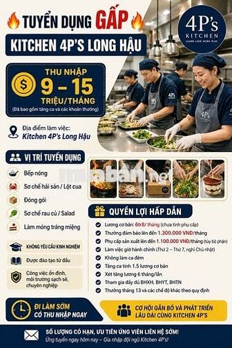 Nhân viên sản xuất thu nhập lên tới 15tr/ tháng
