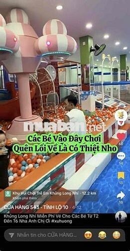 Hóc Môn - Tuyển 2 Nữ Part-time Khu Vui Chơi Trẻ Em