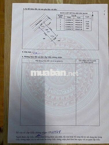 Bán đất mặt tiền đường nhựa xã Tân Thạnh Đông Củ Chi 98m giá 1 tỷ 3
