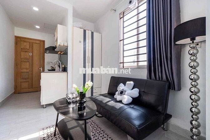 Cho thuê căn 1PN tách bếp siêu thoáng - Thang máy Công Quỳnh Q1