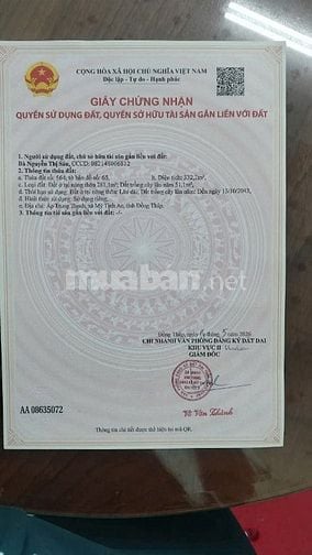 BÁN ĐẤT Ở VÀ KẾT HỢP LÀM NHÀ VƯỜN GIÁ TỐT 2,1TY