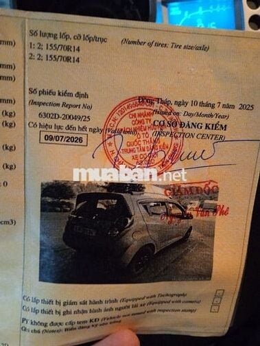 Chevrolet Spark 2011 Bạc 200000 km
