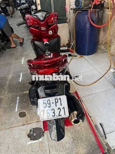 Honda Click Thái 125 2014 Đỏ Bạc Đen