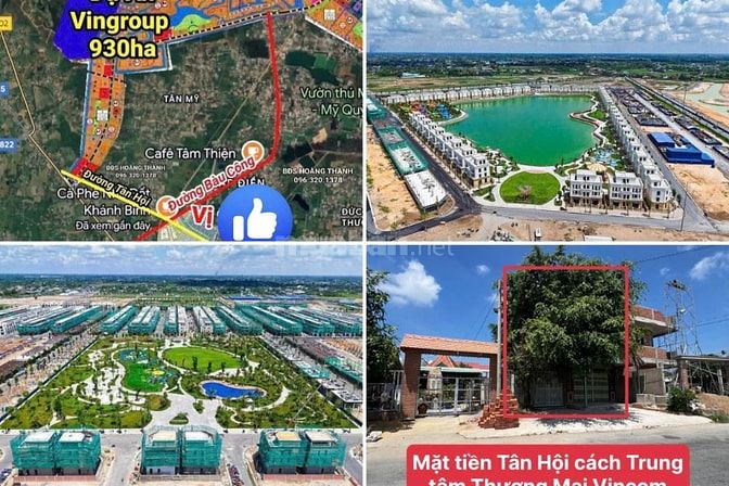🔴BÁN ĐẤT NGANG 9,3M MT TÂN HỘI CÁCH VINCOM GREEN CITY 250 MÉT