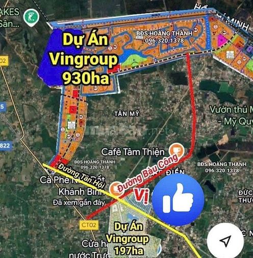 🔴BÁN ĐẤT NGANG 9,3M MT TÂN HỘI CÁCH VINCOM GREEN CITY 250 MÉT