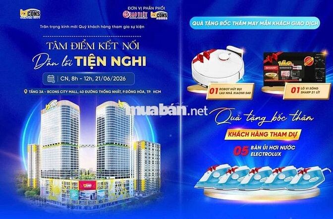 🌹 Oanh An Cư 🌹SHOPHOUSE mặt tiền Bcons Center City_ Chỉ 55 tr/m2