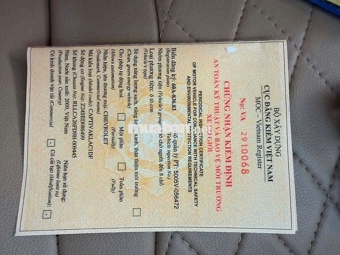 Chevrolet Captiva 2009 Trắng Tự động 150.000 km
