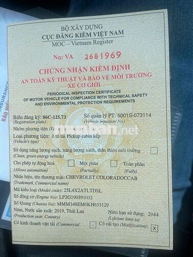 Colorado 2019 số tự động 1 cầu, xe gd zin bao test