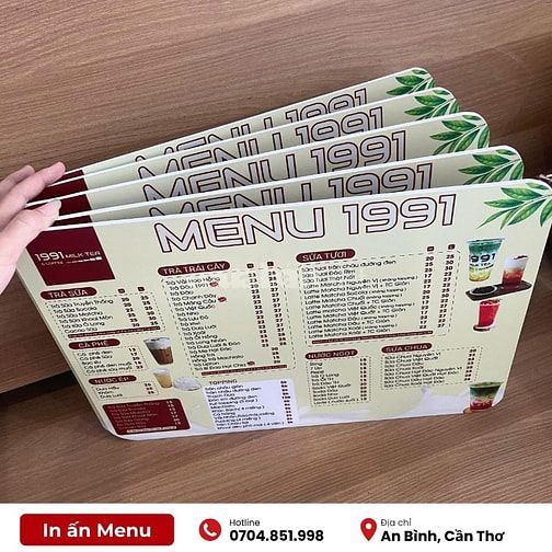IN MENU TẠI CẦN THƠ GIÁ TỐT IN NHANH LẤY TRONG NGÀY