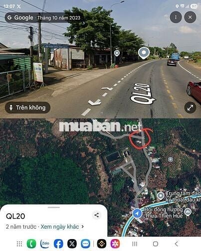 Bán lô đất vườn 1150m2 có qh thổ cư, lô góc 2 mặt tiền bêtông sát QL20
