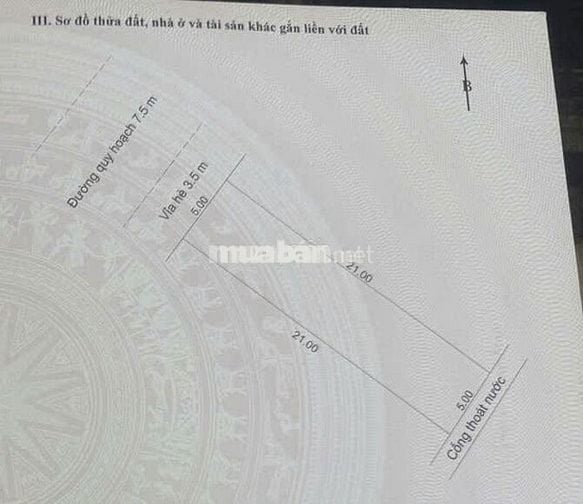 Bán đất Nam Hoà Xuân khu hói kiểng giá tốt 105 m2 hướng tây bắc