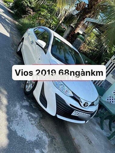 Toyota Vios 2019 Số sàn 68000 km Trắng
