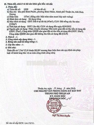 ĐẤT ĐẸP NGANG 7 M ,DT 157 M ,GIÁ CHỈ 3ty650 ,LÁI THIÊU ,TP HCM 