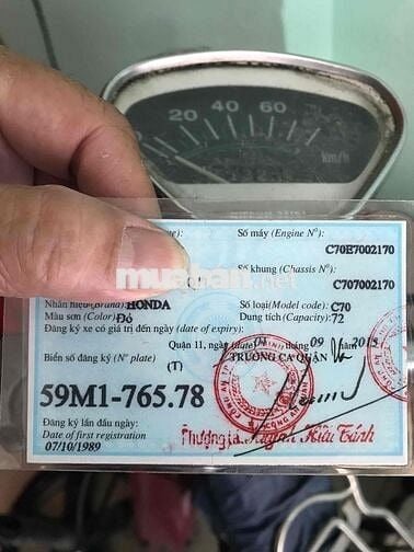Honda MD 70 .Đỏ . Bstp Q11 chính chủ