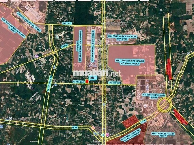 Lô góc 418m2, nở hậu, mặt tiền nhựa 32m