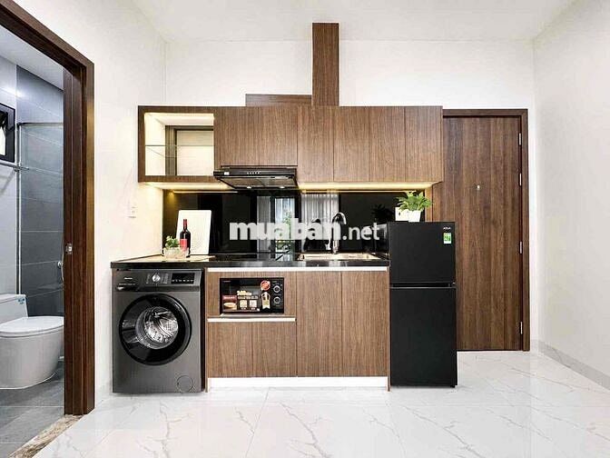 Căn hộ ngay Phạm Văn Đồng 49m2, ban công lớn, tách bếp, máy giặt riêng