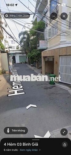 [CHO THUÊ] NHÀ NGUYÊN CĂN HẺM XE HƠI BÌNH GIÃ – THÔNG BÀU BÀNG – VỪA Ở