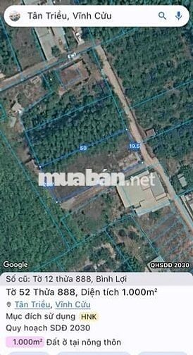 cần bán gấp lô đất 1000m2 sổ riêng thổ cư, hỗ trợ vay vốn ngân hàng