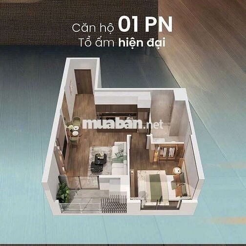 CĂN HỘ 1 NGỦ 43M² GIÁ *** DỰ ÁN MASTERI GRAND COST OCEAN PARK 2