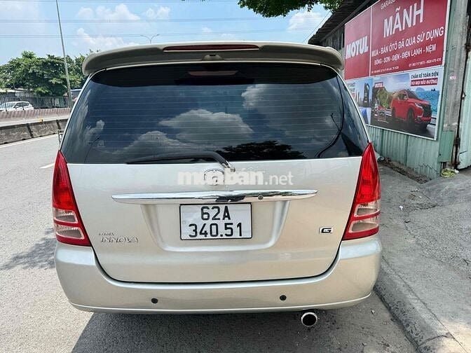 Toyota Innova G 2008 Số sàn Bạc 8 chỗ zin ko loi