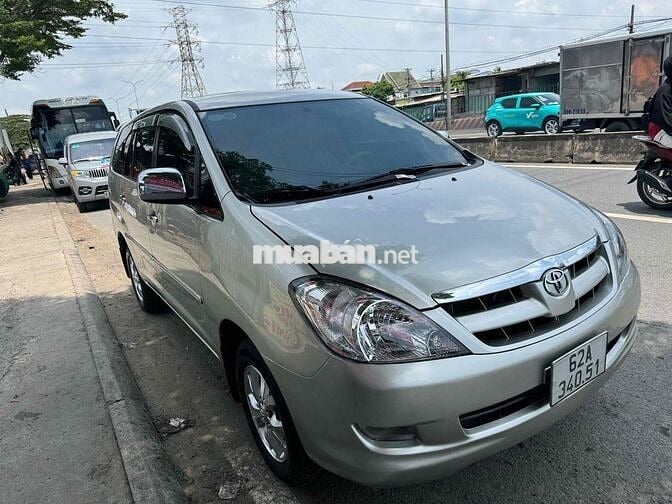 Toyota Innova G 2008 Số sàn Bạc 8 chỗ zin ko loi