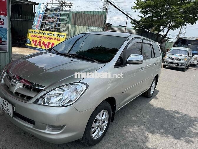 Toyota Innova G 2008 Số sàn Bạc 8 chỗ zin ko loi