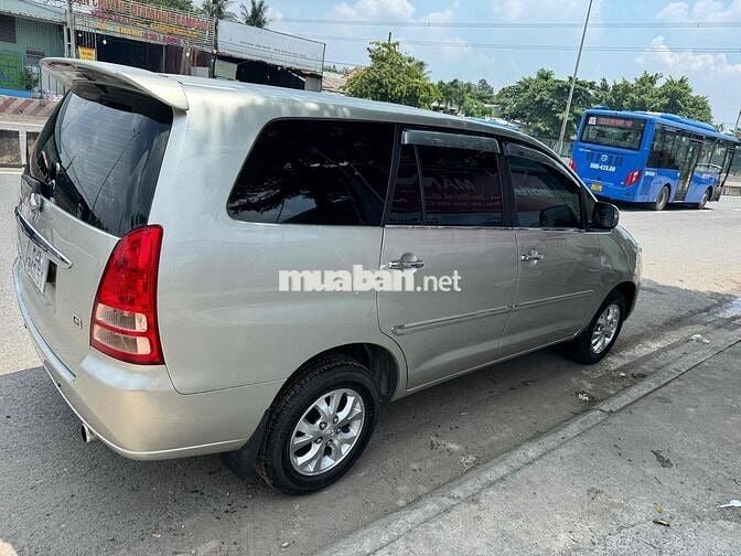 Toyota Innova G 2008 Số sàn Bạc 8 chỗ zin ko loi