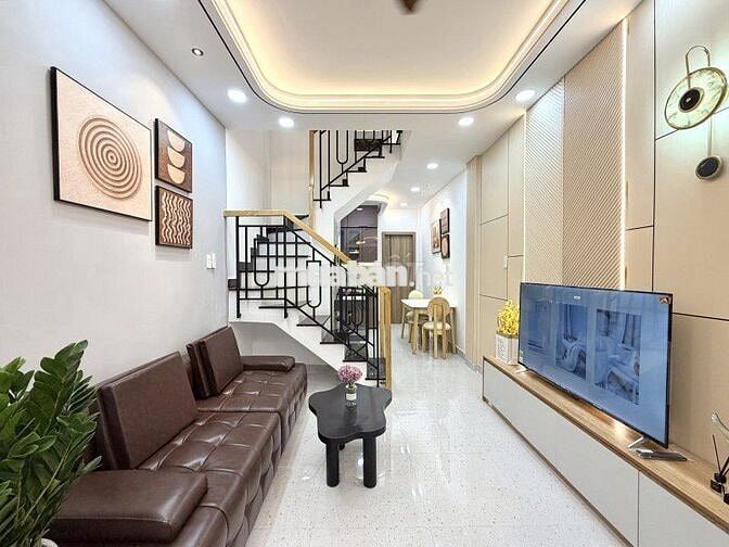CÔ GIANG, GẦN MẶT TIỀN,  NHÀ MỚI 41M2 NỞ HẬU- 2 TẦNG 3PN FULL NỘI THẤT