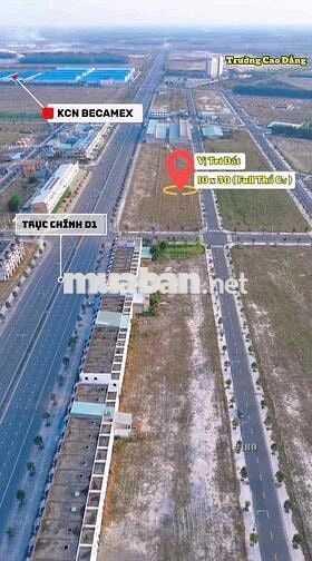 Quá ngợp! 2 lô liền kề mặt sau nhà phố Becamex