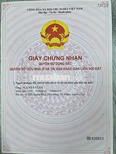 CẦN BÁN NHÀ 3 TẦNG  HẺM XE HƠI THÔNG