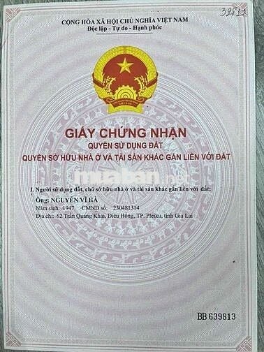 CẦN BÁN NHÀ 3 TẦNG  HẺM XE HƠI THÔNG