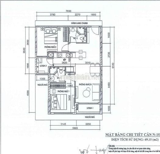 Căn Hộ FPT4 2PN DT 69m2 - 3,5 Tỷ hướng ĐN View hồ bơi, biển, sông