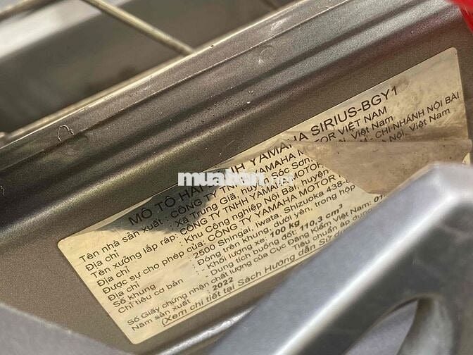 Cần Bán Sirius 2022 Bstp Chính Chủ Máy Zjn