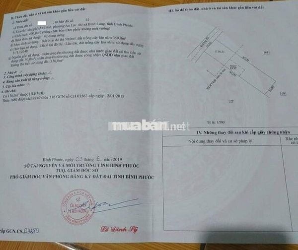 🏡 CHÍNH CHỦ BÁN ĐẤT MẶT TIỀN ĐƯỜNG NHỰA LÊ VĂN TÁM – TX. BÌNH LONG