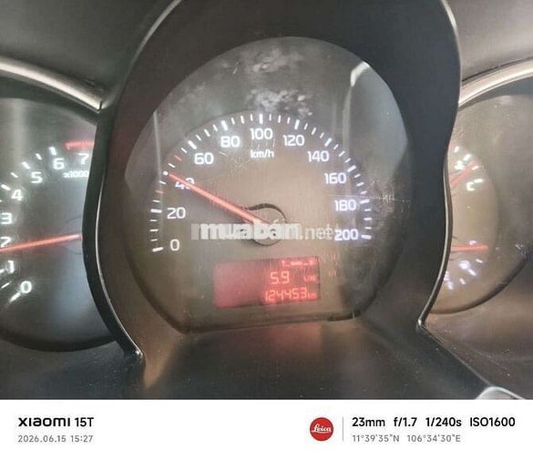 Kia Morning 2015 Vàng 5 chỗ 124453 km