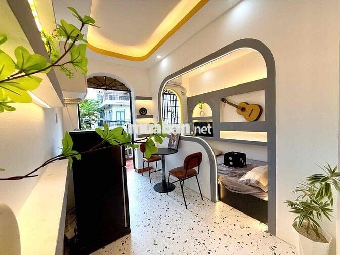 Cho thuê căn 1pn tách bếp balcon máy giặt riêng full nt Hoà Hưng q10