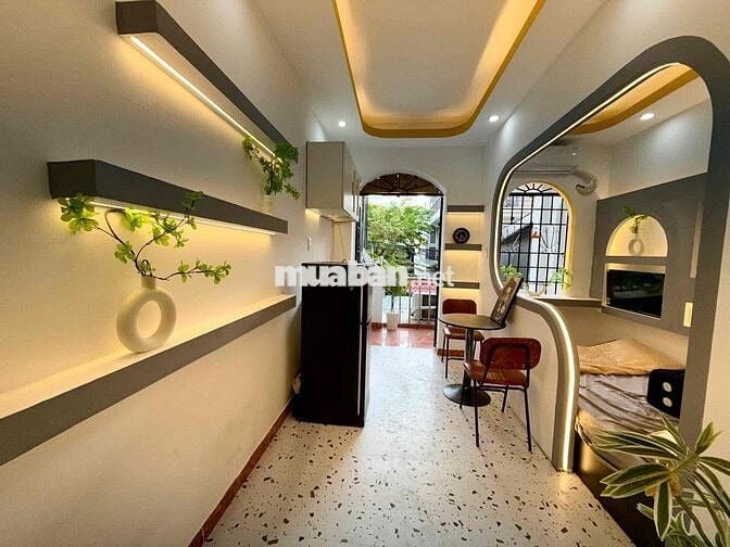 Cho thuê căn 1pn tách bếp balcon máy giặt riêng full nt Hoà Hưng q10