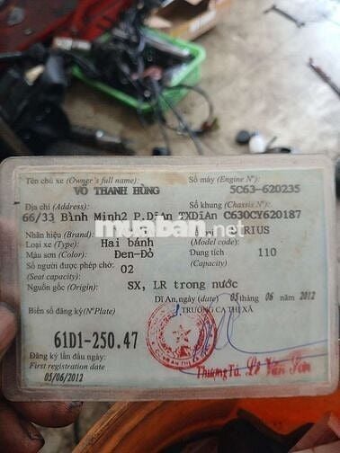 Yamaha Sirius 110cc 2012 Đen-Đỏ