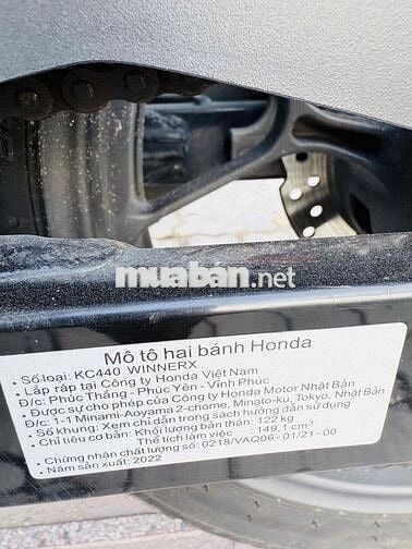 Honda Winner V3 2022 Smartkey Đen